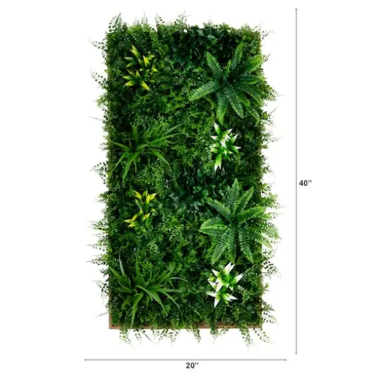 20" x 40" Framed Costa Rican Forest Artificial Living Wall Art Panel {3}
