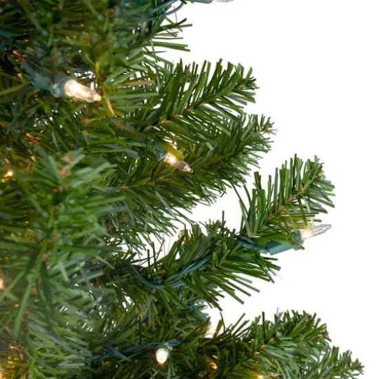 2ft. Pre-Lit Canadian Pine Artificial Christmas Tree, Clear Lights {3}
