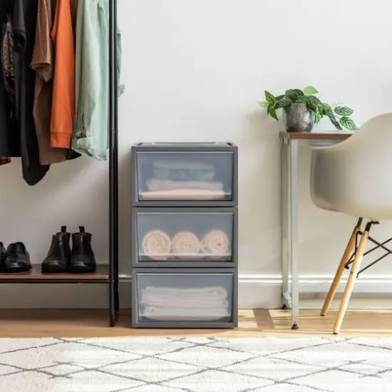 IRIS Gray Box Chest Drawer, 3ct. {3}