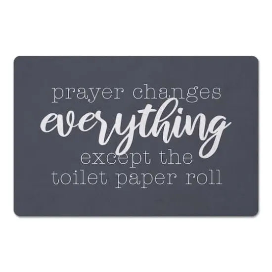 18" x 27" Prayer Changes Everything Floor Mat {1}