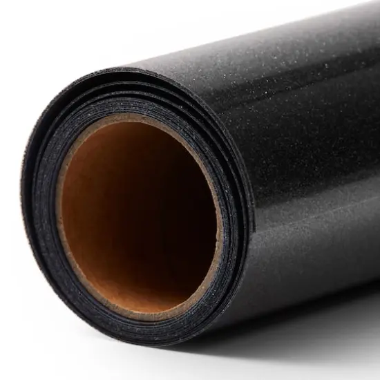 Cricut&reg; 12" x 5ft. Glitter Iron-On Black {4}