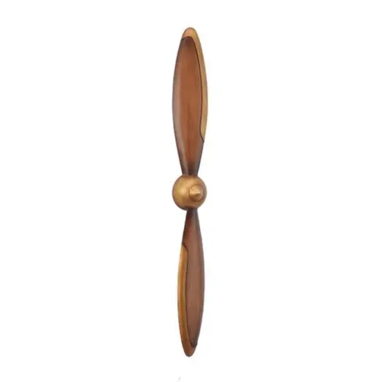 42" Industrial Propeller Wall D&eacute;cor Gold {1}