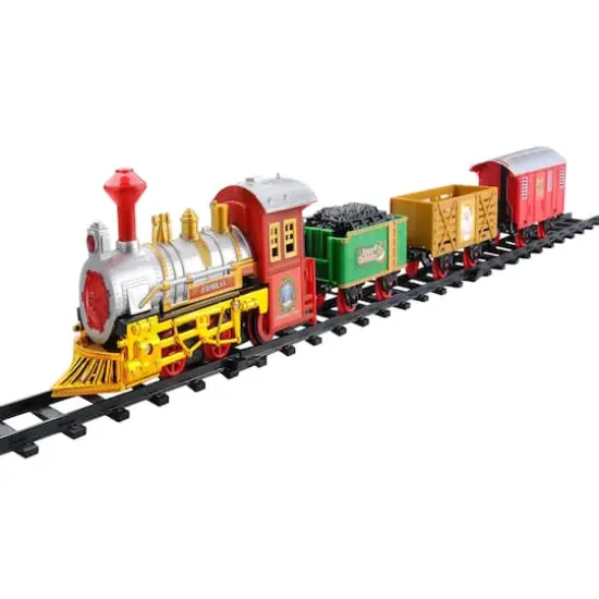 12-Piece Lighted & Animated Christmas Express Train Set {1}