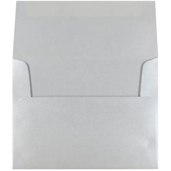 JAM Paper 4.375" x 5.75" Metallic Invitation Envelopes, 25ct. Silver Stardream {4}