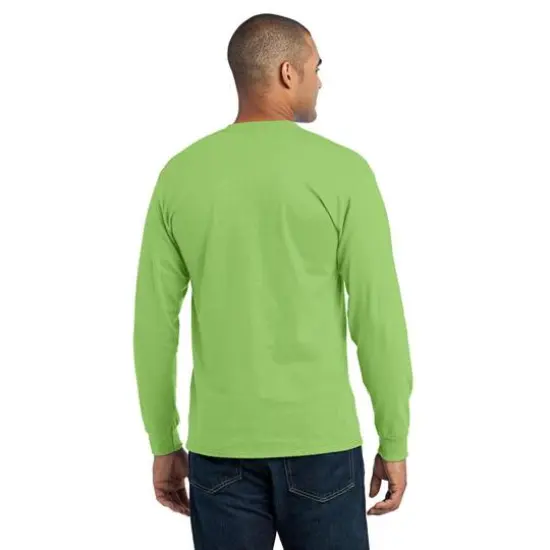 Port & Company&reg; Long Sleeve Adult T-Shirt Lime {5}