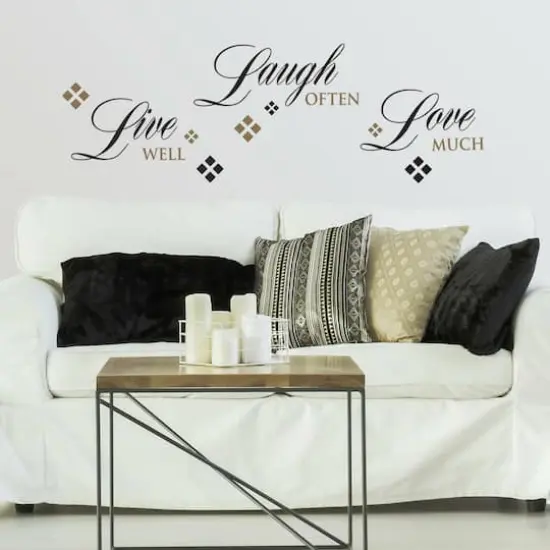 RoomMates Live Laugh Love Peel & Stick Wall Decals {3}