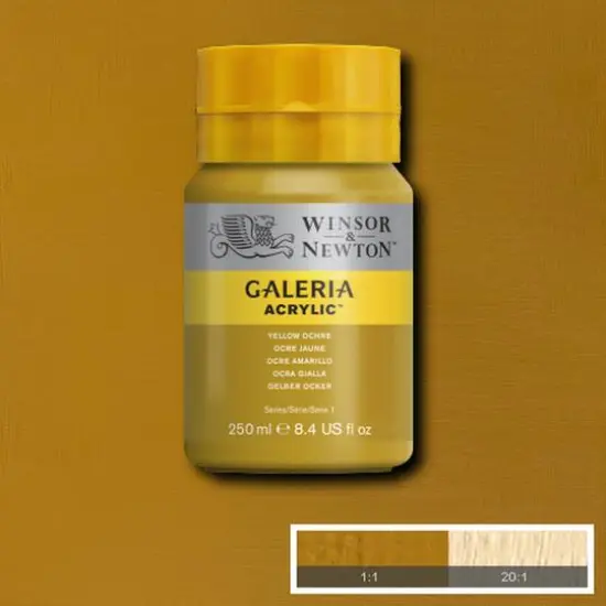 Winsor & Newton&reg; Galeria Acrylic&reg; Paint, 250mL Yellow Ochre {3}