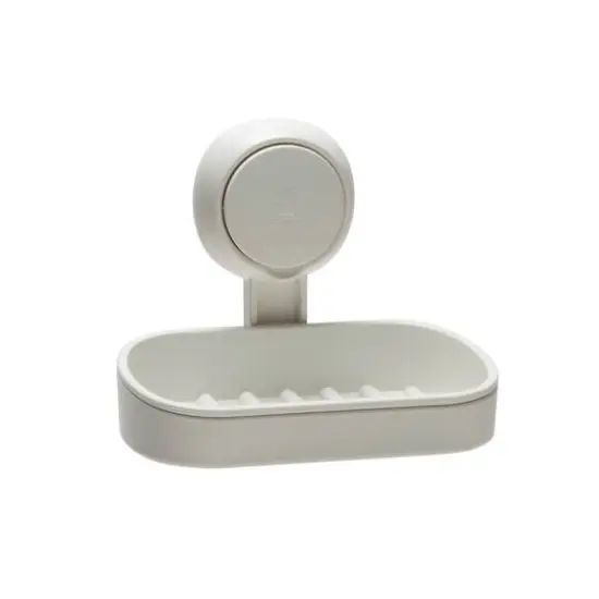 Bath Bliss White Gel Suction Soap Dish {1}