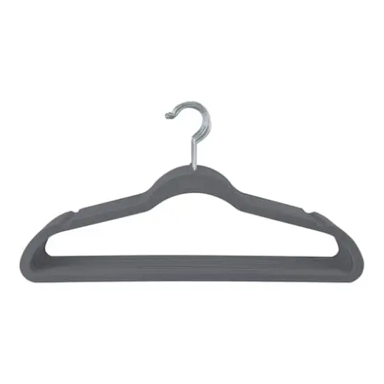 Simplify Slim Velvet Suit Hangers, 25ct. Gray {1}