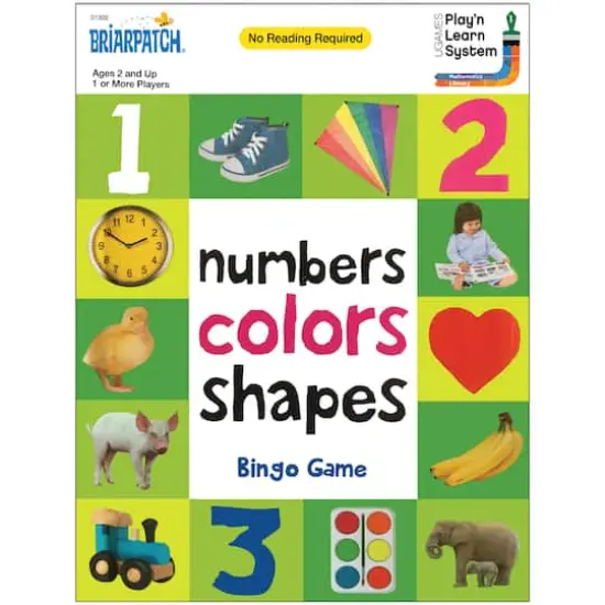 Briarpatch&reg; First 100 Numbers Colors Shapes&trade; Bingo Game {1}