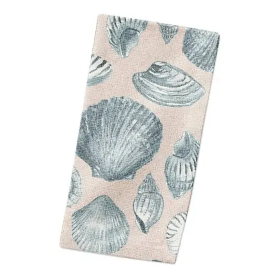 Multi Shell Cotton Twill Napkin Blue/Blush {3}
