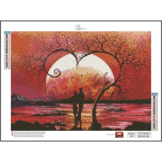Sparkly Selections Heart Tree Diamond Painting Kit, Round Diamonds {3}