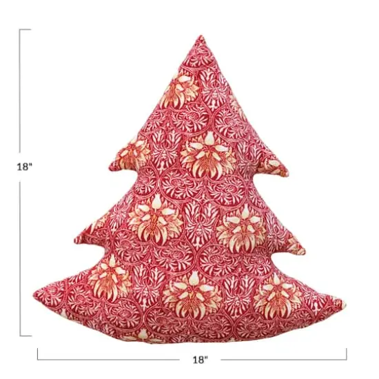 Hello Honey&reg; 18" Red Velvet Christmas Tree Pillow {5}