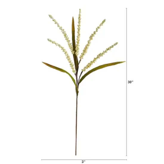 30" Cream Wheat Harvest Spray, 12ct. {3}