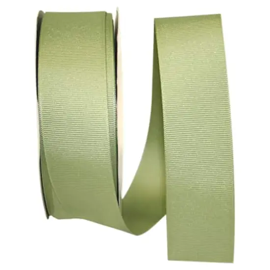 Reliant 1.5" x 50yd. Grosgrain Solid Ribbon Spring Moss {1}
