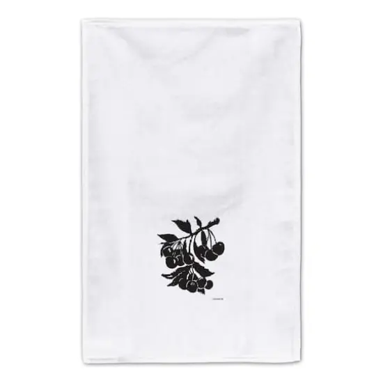 Block Print Cherries 16" x 25" Tea Towel - Set of 2 {5}