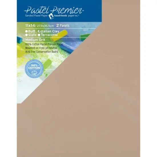 Pastel Premier&trade; Handbook Paper Co.&trade; Sanded Pastel Paper, 2ct. Italian Clay {2}