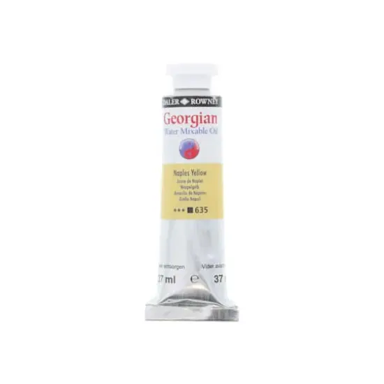 Daler-Rowney&reg; Georgian Water Mixable Oil Paint, 37mL 635 Naples Yellow {1}
