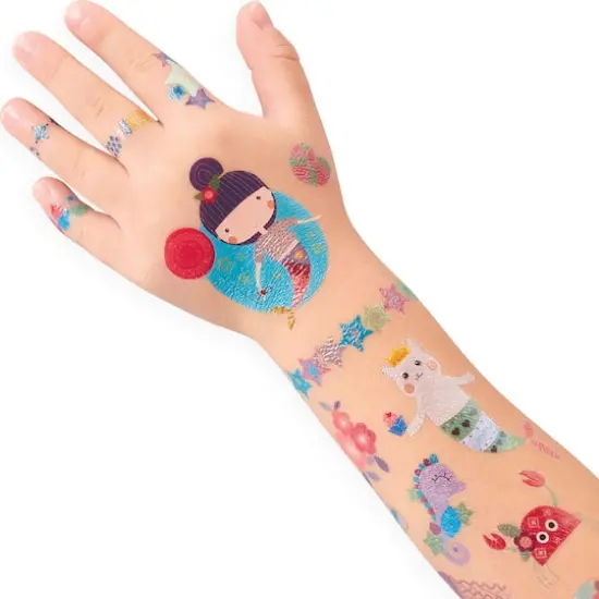OOLY Tattoo-Palooza Mermaid Magic Temporary Glitter Tattoo Set {3}