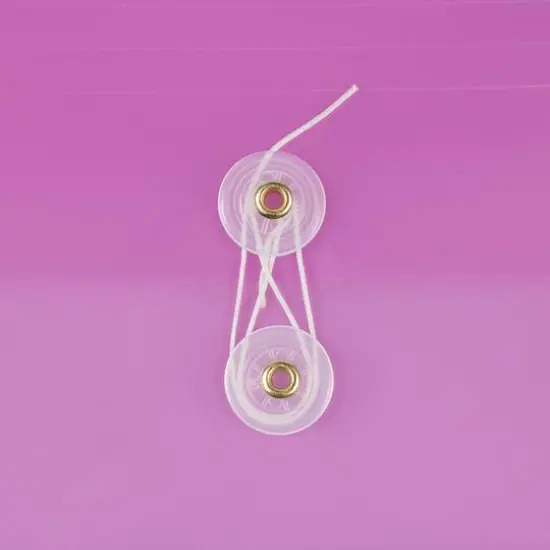 JAM Paper Letter Booklet Plastic Envelopes with Button & String Tie Closure, 12ct. Lavender Purple {6}