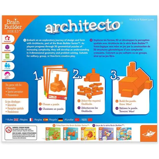 FoxMind Games Architecto Spatial Logic & Dexterity Game {6}