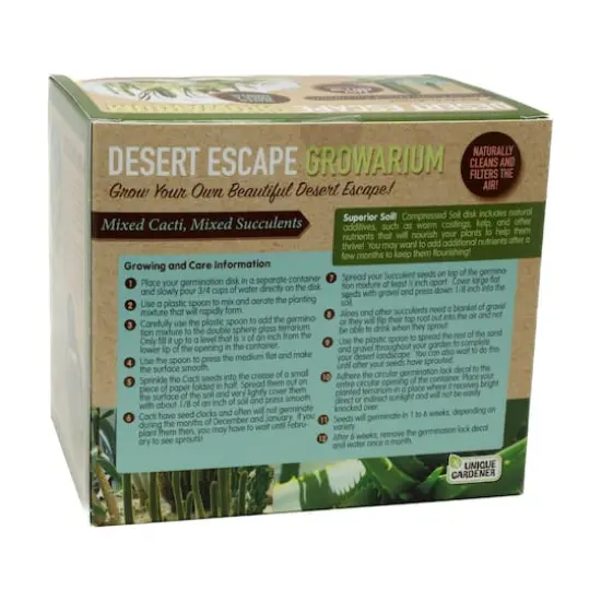 Double Sphere Glass Terrarium - Desert Escape Growarium {4}