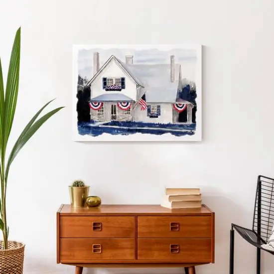 All American Home Canvas Wall Art {3}