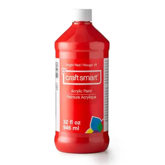 32oz. Acrylic Paint by Craft Smart&reg; Red {1}