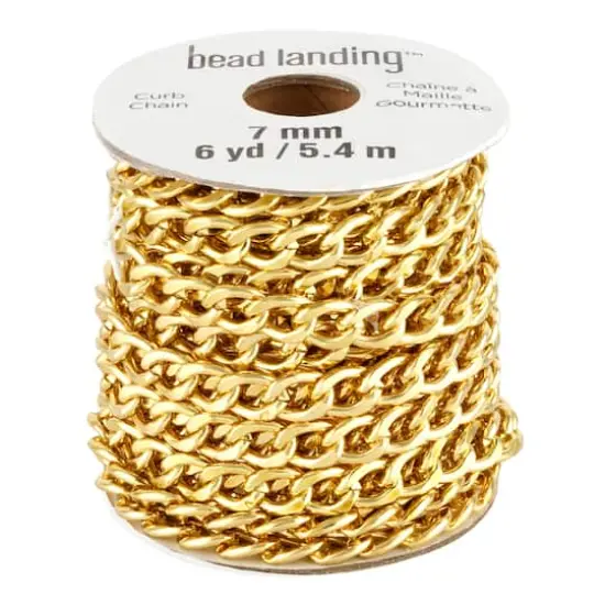 6yd. Gold Curb Chain by Bead Landing&trade; {1}