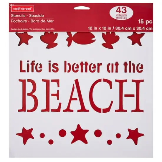 Seaside Stencils by Craft Smart&reg;, 12" x 12" {3}