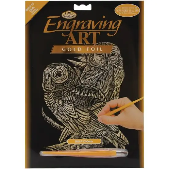 Royal & Langnickel® Engraving Art™ Owls Gold Foil Kit {1}