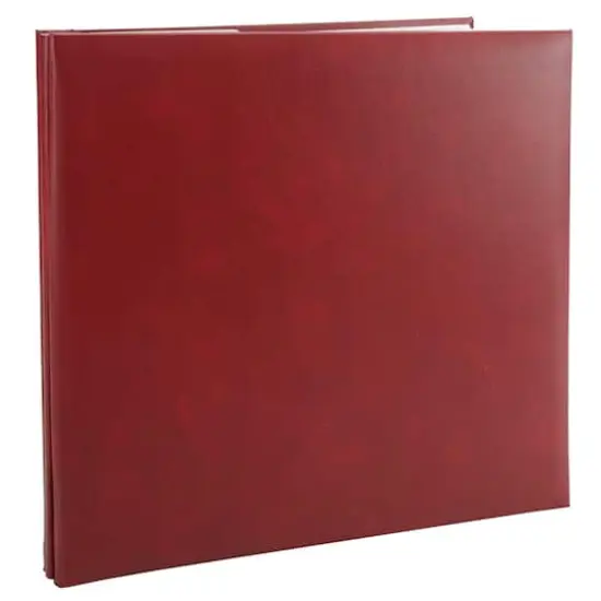 Pioneer&reg; Leatherette Post Bound Album, 12" x 12" Burgundy {1}