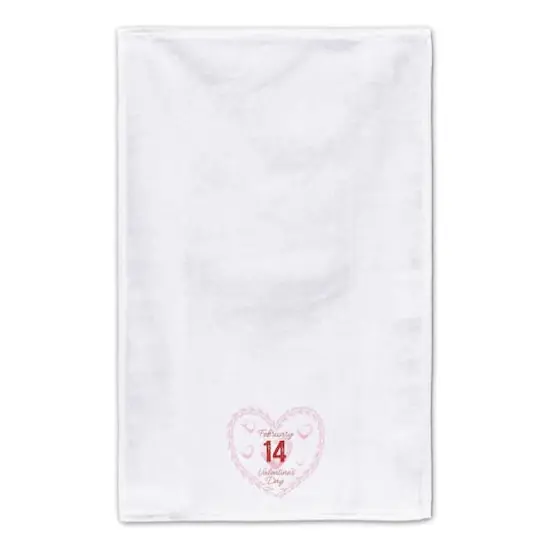Valentine's Day Calendar Wreath Tea Towel Set {5}