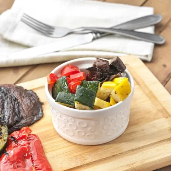 JoyJolt&reg; White Embossed Porcelain Ramekins, 4ct. {8}