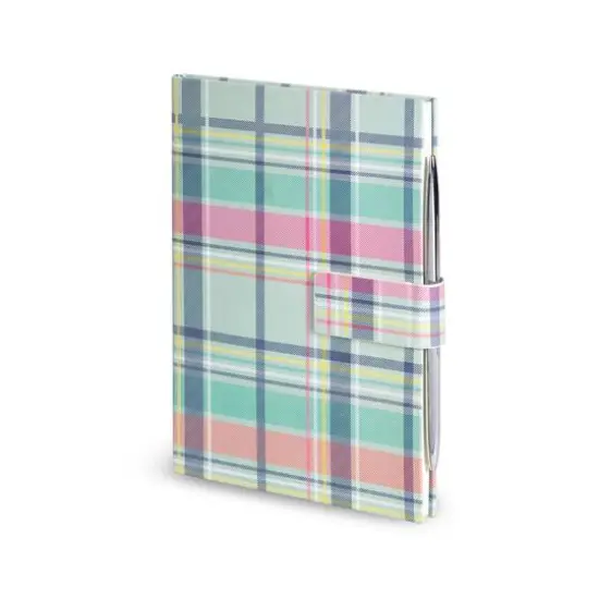 Vera Bradley&reg; Large Pastel Plaid Journal with Pen {1}