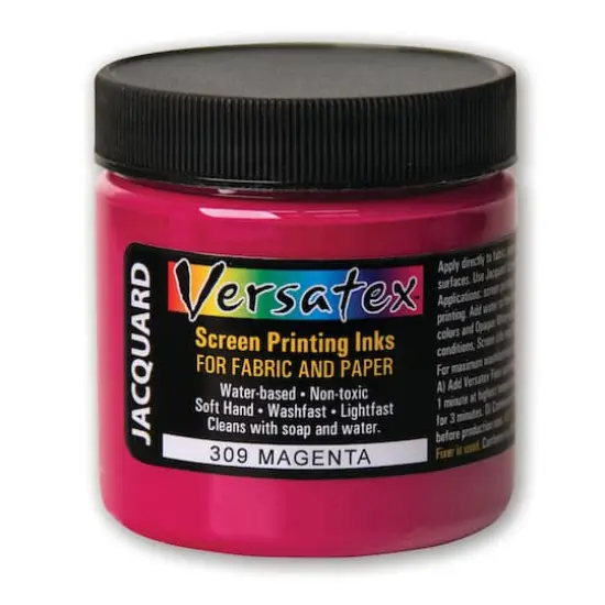 Jacquard Versatex Screen Printing Ink, 4oz. 309 Magenta {1}