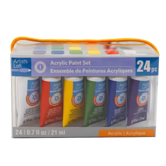 24 Color Acrylic Paint Set by Artist's Loft&trade;, 21ml {9}