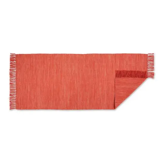 DII&reg; 2-Tone Ribbed Rug, 2.5ft. x 6ft. Vintage Red/Off White {7}