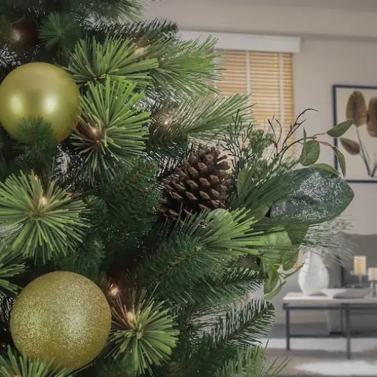 Frosted Pine, Berry & Pinecone Pick {3}