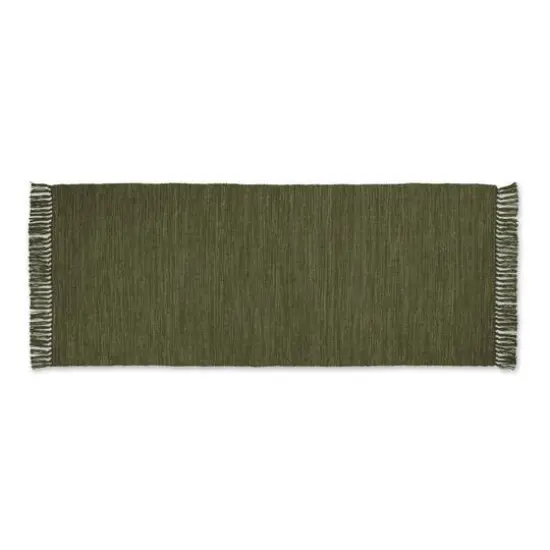 DII&reg; 2-Tone Ribbed Rug, 2.5ft. x 6ft. Sage/Off White {1}