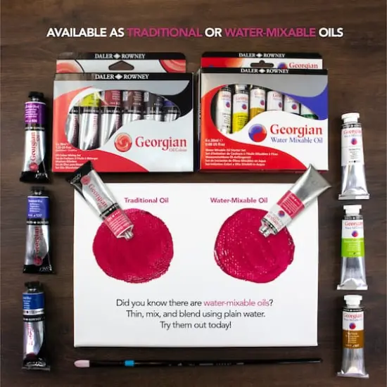Daler-Rowney&reg; Georgian 6 Color Oil Paint Starter Set {5}