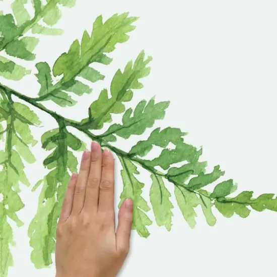 RoomMates Watercolor Fern Peel & Stick Giant Wall Decals {3}