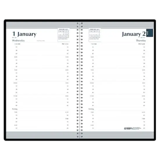 House of Doolittle® Black Recycled Daily Appointment Planner {3}
