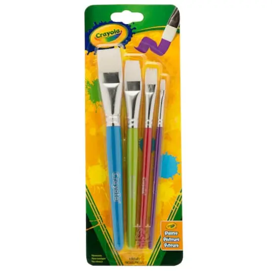 Crayola&reg; Big Paintbrush Flat Set, 4 Packs of 4 {3}