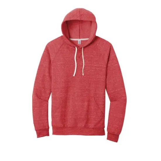 JERZEES&reg; Snow Heather French Terry Raglan Hoodie Red {2}