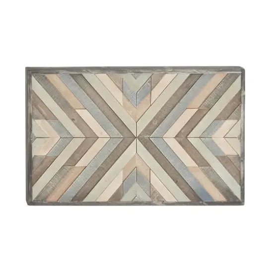 Multicolor Southwest Chevron Wood Wall D&eacute;cor {3}