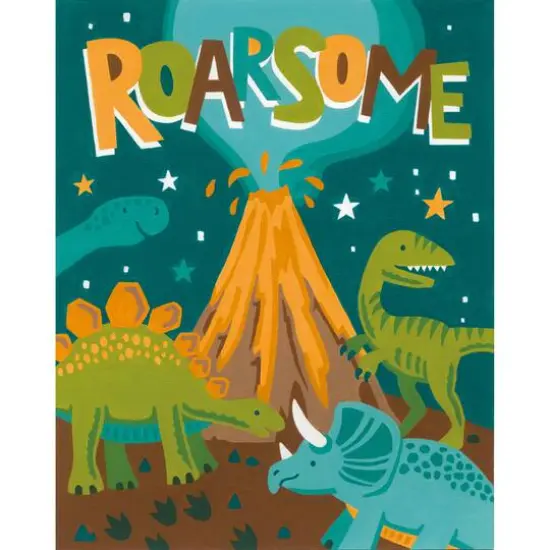 PaintWorks&trade; Roarsome Dinos Paint by Number Kit {3}