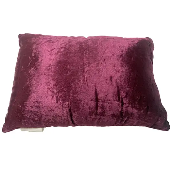 12" x 18" Cranberry Christmas Trees Velvet Lumbar Pillow by Ashland&reg; {3}