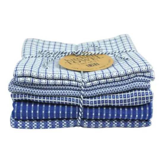 DII&reg; Blue Dishtowel Set {8}
