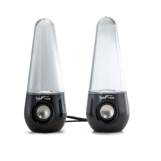 beFree Sound Black Bluetooth LED Dancing Water Multimedia Speakers {3}